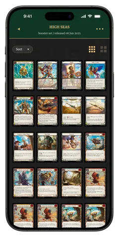 FaB Collect on a phone